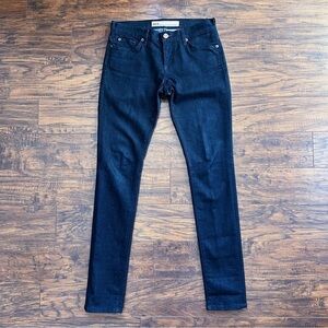 NAEM • Ashley Relaxed Skinny dark indigo wash denim slim cigarette leg